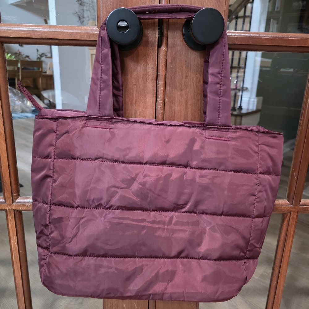Stylish Burgundy Tote Bag